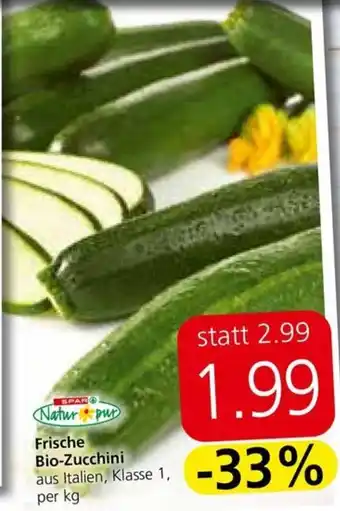 Spar Frische Bio-Zucchini Angebot