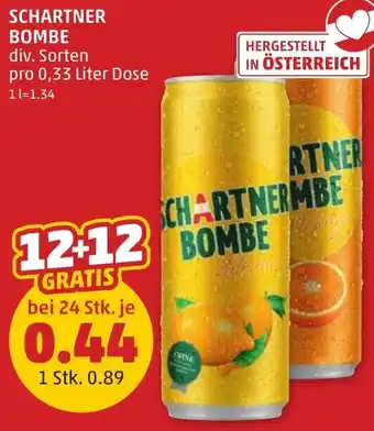 PENNY SCHARTNER BOMBE 0.33 Liter Angebot