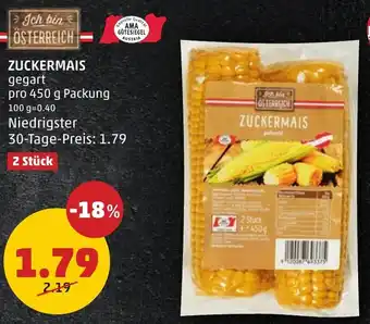 PENNY ZUCKERMAIS 450g Angebot