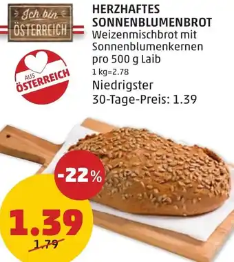 PENNY HERZHAFTES SONNENBLUMENBROT Angebot
