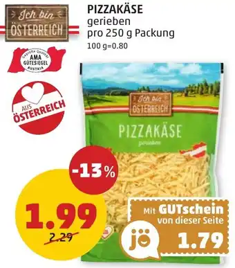 PENNY PIZZAKÄSE 250g Angebot