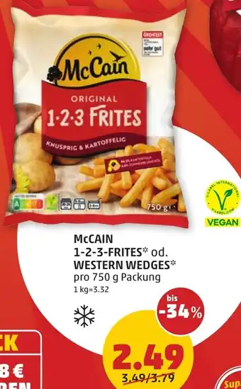 PENNY MCCAIN 1-2-3-FRITES od. WESTERN WEDGES 750g Angebot