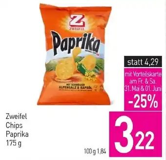 Sutterlüty Zweifel Chips Paprika 175g Angebot