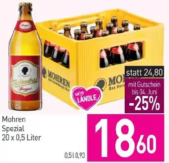 Sutterlüty Mohren Spezial 20 x 0,5 Liter Angebot
