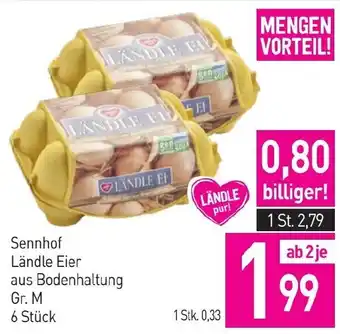 Sutterlüty Sennhof Ländle Eier aus Bodenhaltung Gr. M 6 Stück Angebot