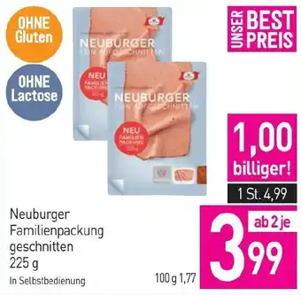 Sutterlüty Neuburger Familienpackung geschnitten 225g Angebot