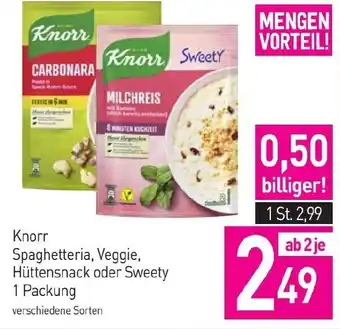 Sutterlüty Knorr Spaghetteria, Veggie, Hüttensnack oder Sweety 1 Packung Angebot