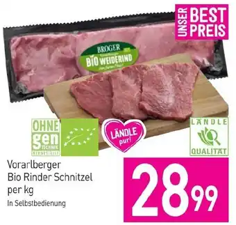 Sutterlüty Vorarlberger Bio Rinder Schnitzel per kg Angebot