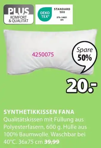 JYSK SYNTHETIKKISSEN FANA Angebot