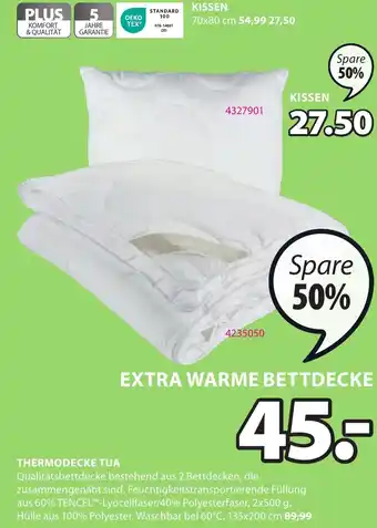 JYSK THERMODECKE TUA Angebot