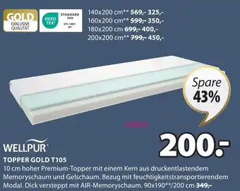 JYSK TOPPER GOLD T105 Angebot