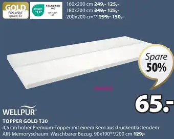 JYSK TOPPER GOLD T30 Angebot