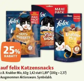 Fressnapf auf felix Katzensnacks Angebot