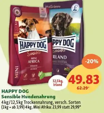 Fressnapf HAPPY DOG Sensible Hundenahrung 12.5kg Angebot