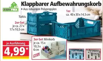 Norma Klappbarer Aufbewahrungskorb Angebot