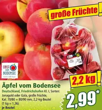 Norma Äpfel vom Bodensee 2.2kg Angebot