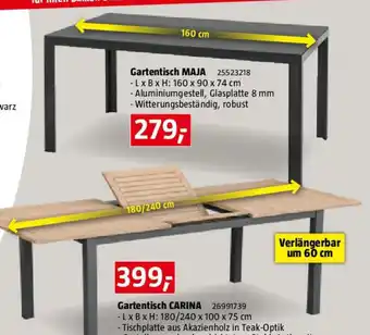 Bauhaus Sunfun Carina Gartentisch Angebot