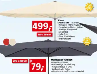 Bauhaus Sunfun Marktschirm Venetien II Angebot