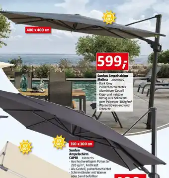 Bauhaus Sunfun Ampelschirm Melina Angebot
