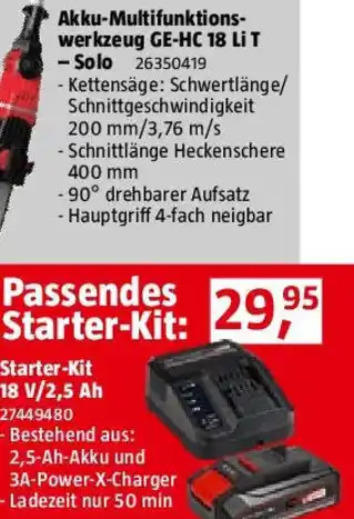 Bauhaus Einhell Power X-Change 18V Akku & Ladegerät PXC-Starter-Kit Angebot