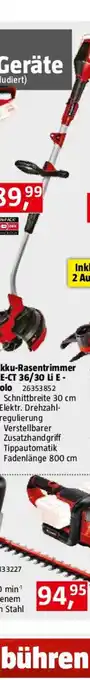 Bauhaus Einhell Power X-Change 18V Akku-Rasentrimmer GE-CT 36/30 Li E-Solo Angebot