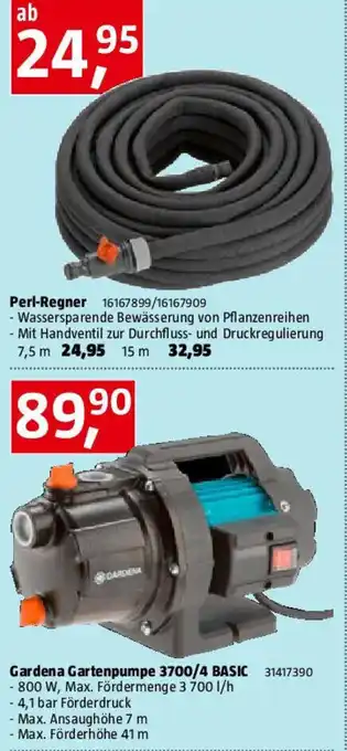 Bauhaus Gardena Gartenpumpe 3700/4 Basic Angebot