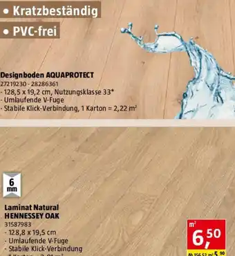 Bauhaus Krono Original Laminat Natural Hennessey Oak Angebot