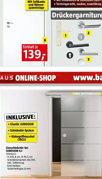 Bauhaus Diamond Doors Schiebetür-Komplettset Jubidoor 6.1 Angebot