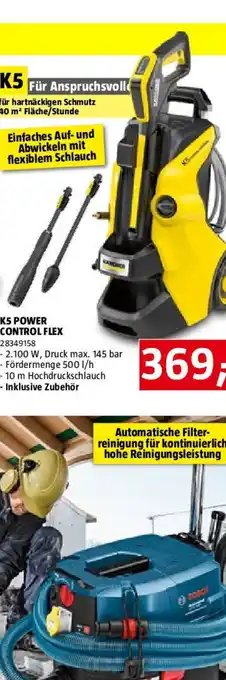 Bauhaus Kärcher Hochdruckreiniger K5 Power Control Flex Angebot