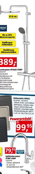 Bauhaus Grohe Vitalio Start Duschsystem 250 Angebot