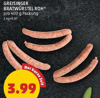 PENNY GREISINGER BRATWÜRSTEL ROH 400g Angebot