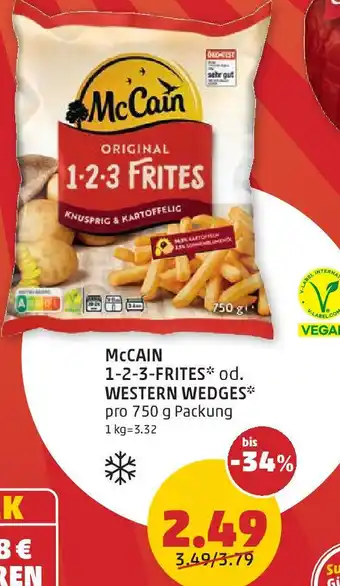 PENNY MCCAIN 1-2-3-FRITES od. WESTERN WEDGES 750g Angebot