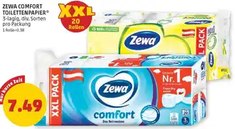 PENNY ZEWA COMFORT TOILETTENPAPIER Angebot