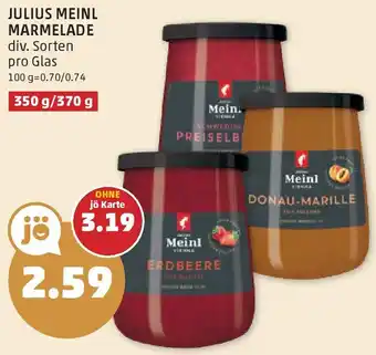 PENNY JULIUS MEINL MARMELADE 100g Angebot