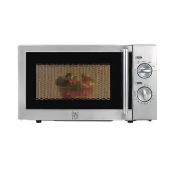 Maximarkt Simpex Basic Edelstahl-Mikrowelle Maximarkt 1 Stück Angebot