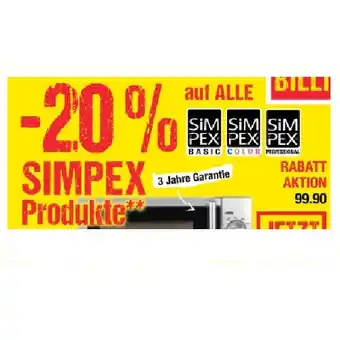 Maximarkt 20% auf ALLE SIMPEX Produkte Maximarkt Angebot