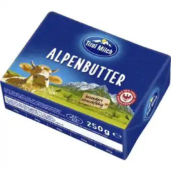 MPreis Tirol Milch Alpenbutter MPREIS 250 Gramm 1 Packung Angebot