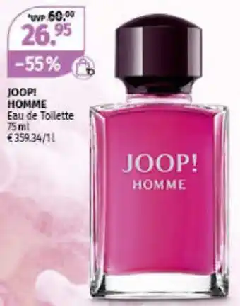 Müller JOOP! HOMME Eau de Toilette 75ml Angebot