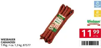 Transgourmet WIESBAUER CABANOSSI 1.3kg Angebot