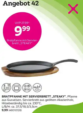 Mömax BRATPFANNE MIT SERVIERBRETT STEAKY Angebot