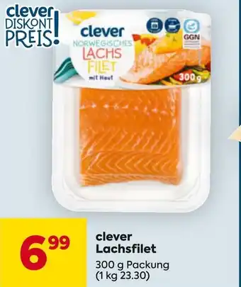 Billa clever Lachsfilet 300g Angebot