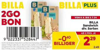 Billa BILLA Sandwich Angebot
