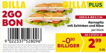 Billa Kornspitz mit Schinken und Käse Angebot