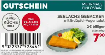 Billa SEELACHS GEBACKEN mit Erdäpfel-Vogerlsalat Angebot