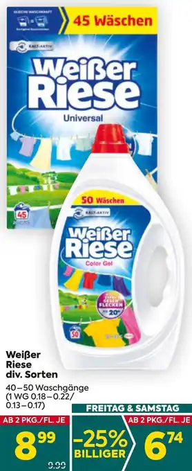 Billa Weißer Riese 40-50 Waschgänge Angebot