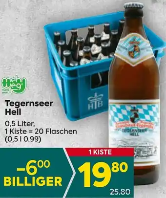 Billa Tegernseer Hell 0,5 Liter Angebot