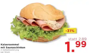 Unimarkt Kaisersemmel mit Saunaschinken Angebot