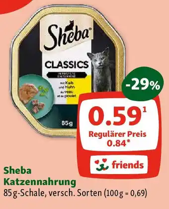 Fressnapf Sheba Katzennahrung 85g Angebot