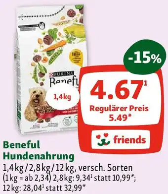 Fressnapf Beneful Hundenahrung 1.4kg Angebot