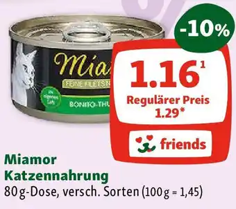 Fressnapf Miamor Katzennahrung 80g Angebot
